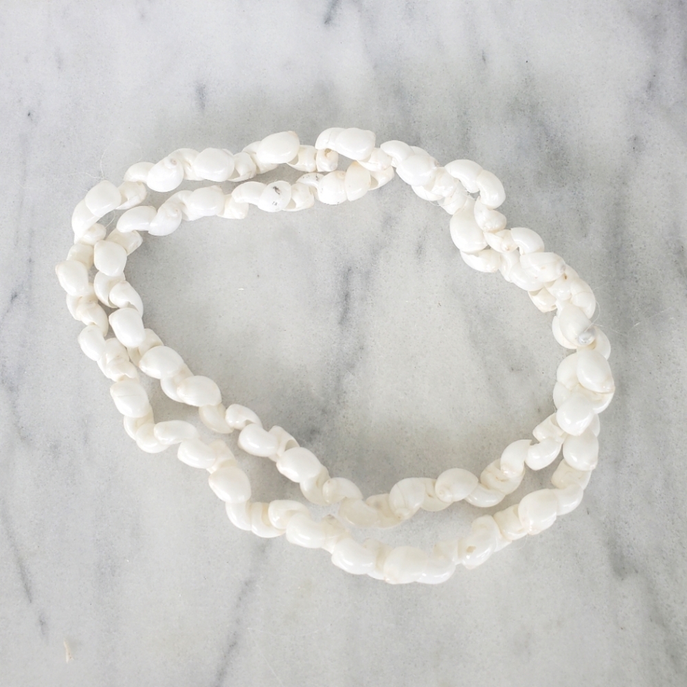 Statement Handmade Tribal Medium WHITE SHELL NECKLACE